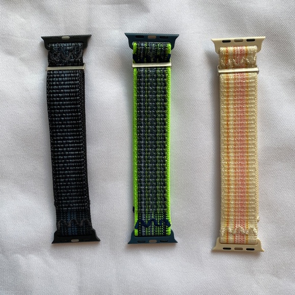 3 Pack Sport Nylon Bands Compatible with Apple Watch - Picture 6 of 6